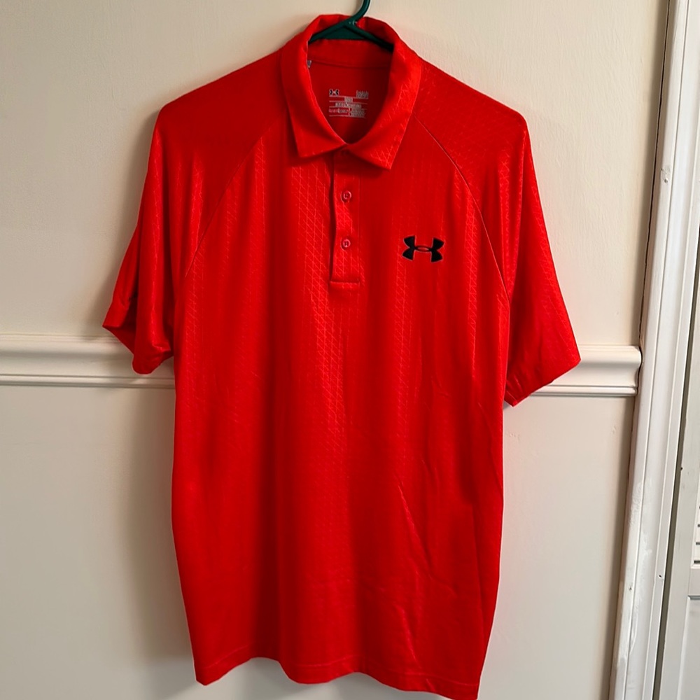 Under Armour Men’s Size Large L golf polo in great condition